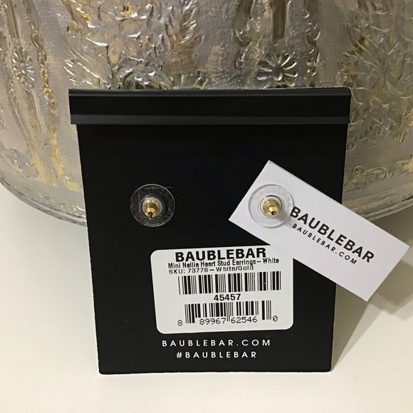 1Inch Baublebar Black Gold Stud Earrings - Picture 2 of 3